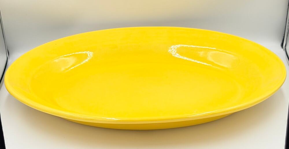 Metlox Poppytrail "Early California" Pottery 200 Series Yellow Serving Platter